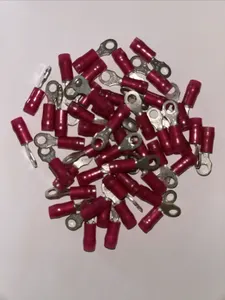 MS25036-102 22-16 #6 Stud Ring Term. Nylon Insulated Aviation Grade 50 pcs.